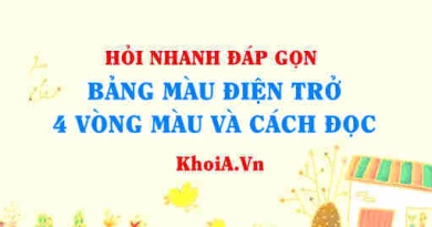 Bảng màu điện trở 4 vòng và cách đọc điện trở 4 vạch màu lớp 11?